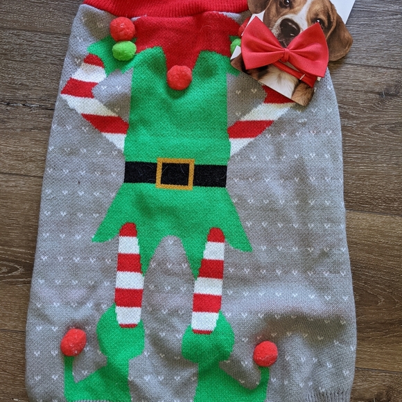 Christmas Doggie Sweater and collars - Picture 3 of 3